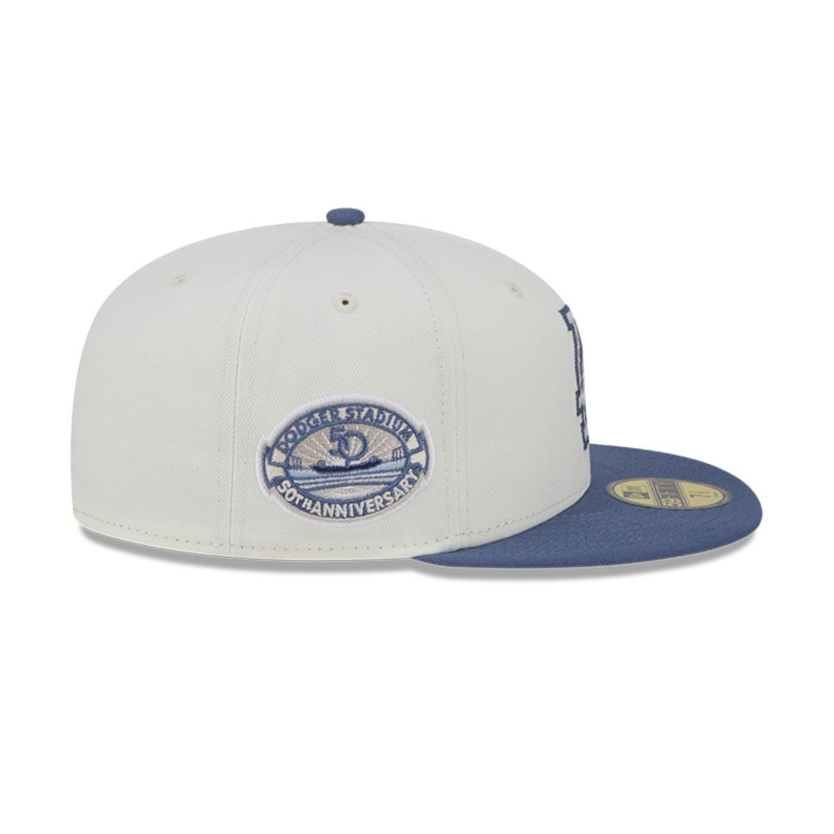 Gorro 59fifty MLB Los Angeles Dodgers Wavy Chainstitch White - 60565709-3