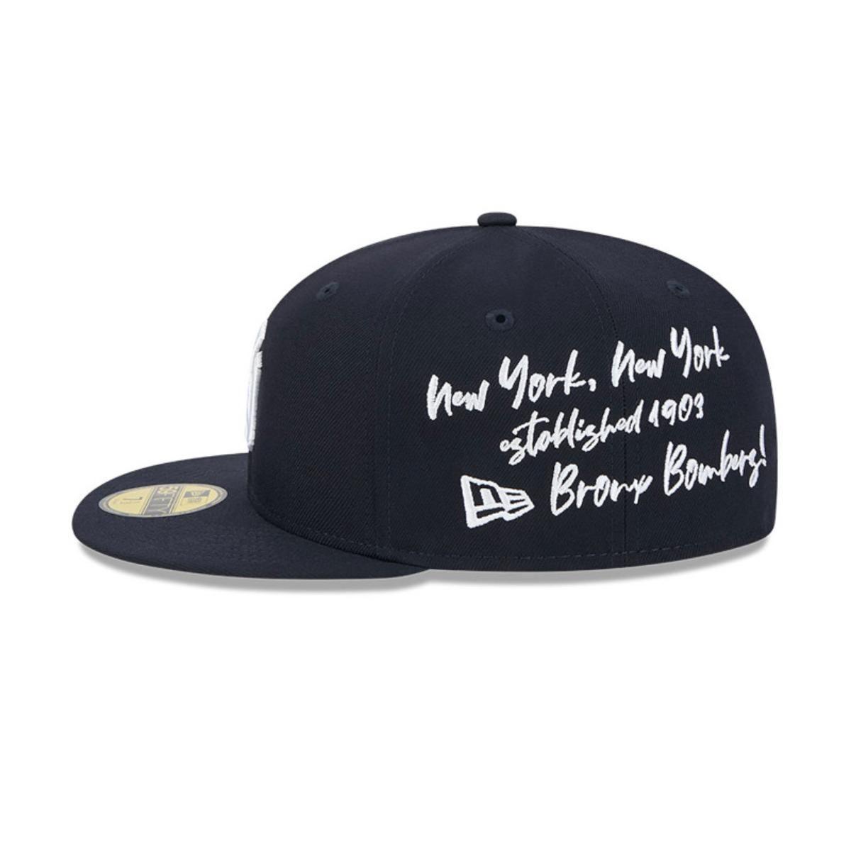 Gorra 59Fifty New York Yankees MLB Team Verbiage Navy - 60573625-4