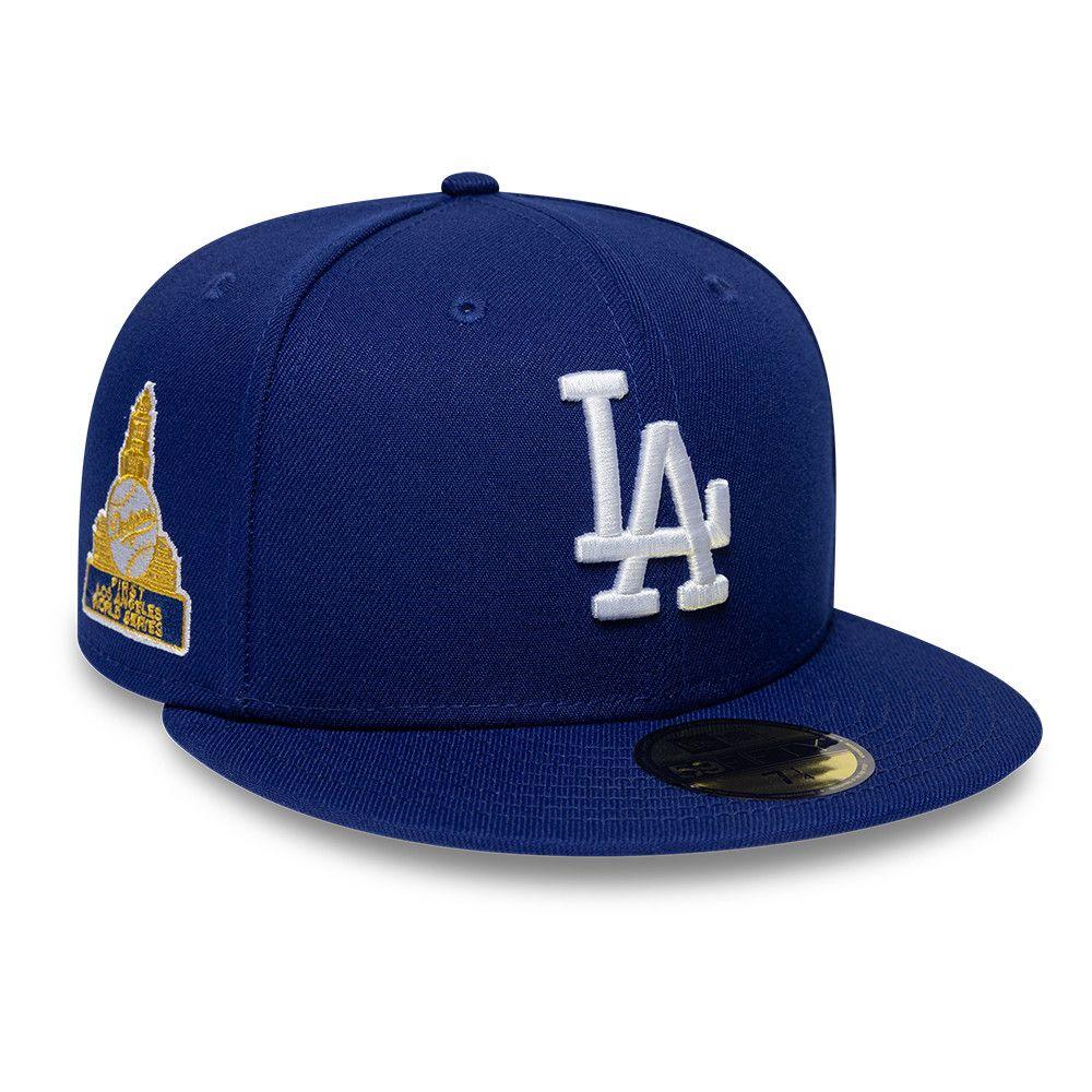 Gorra 59Fifty MLB Los Angeles Dodgers Side Patch Azul Marino - 60870091-2