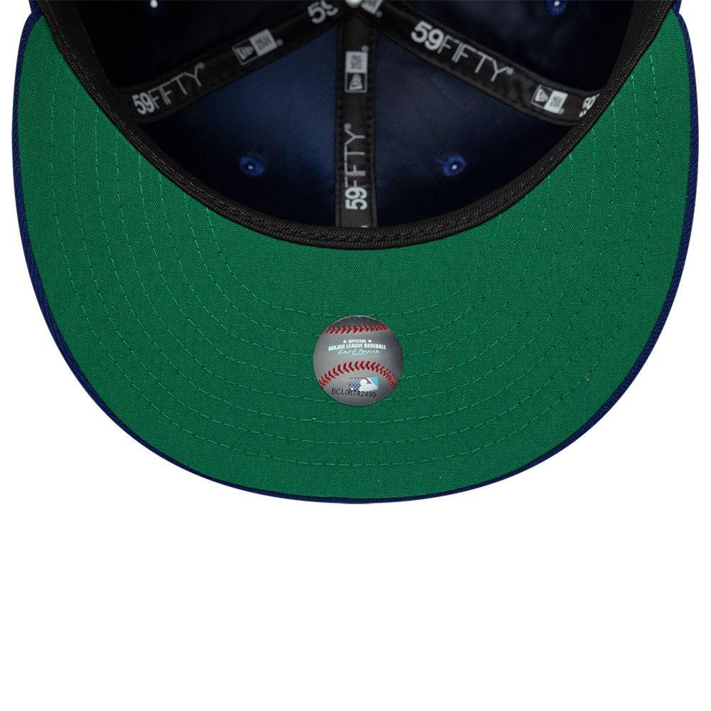 Gorra 59Fifty MLB Los Angeles Dodgers Side Patch Azul Marino - 60870091-4