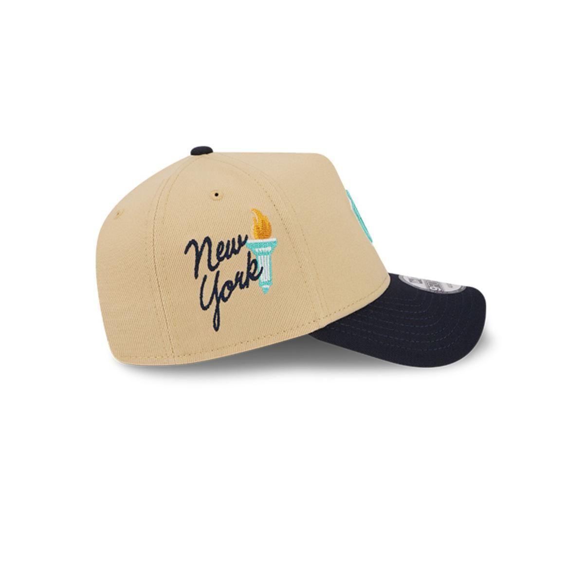 Gorro 9forty MLB New York Yankees City Sidepatch Light Beige-3
