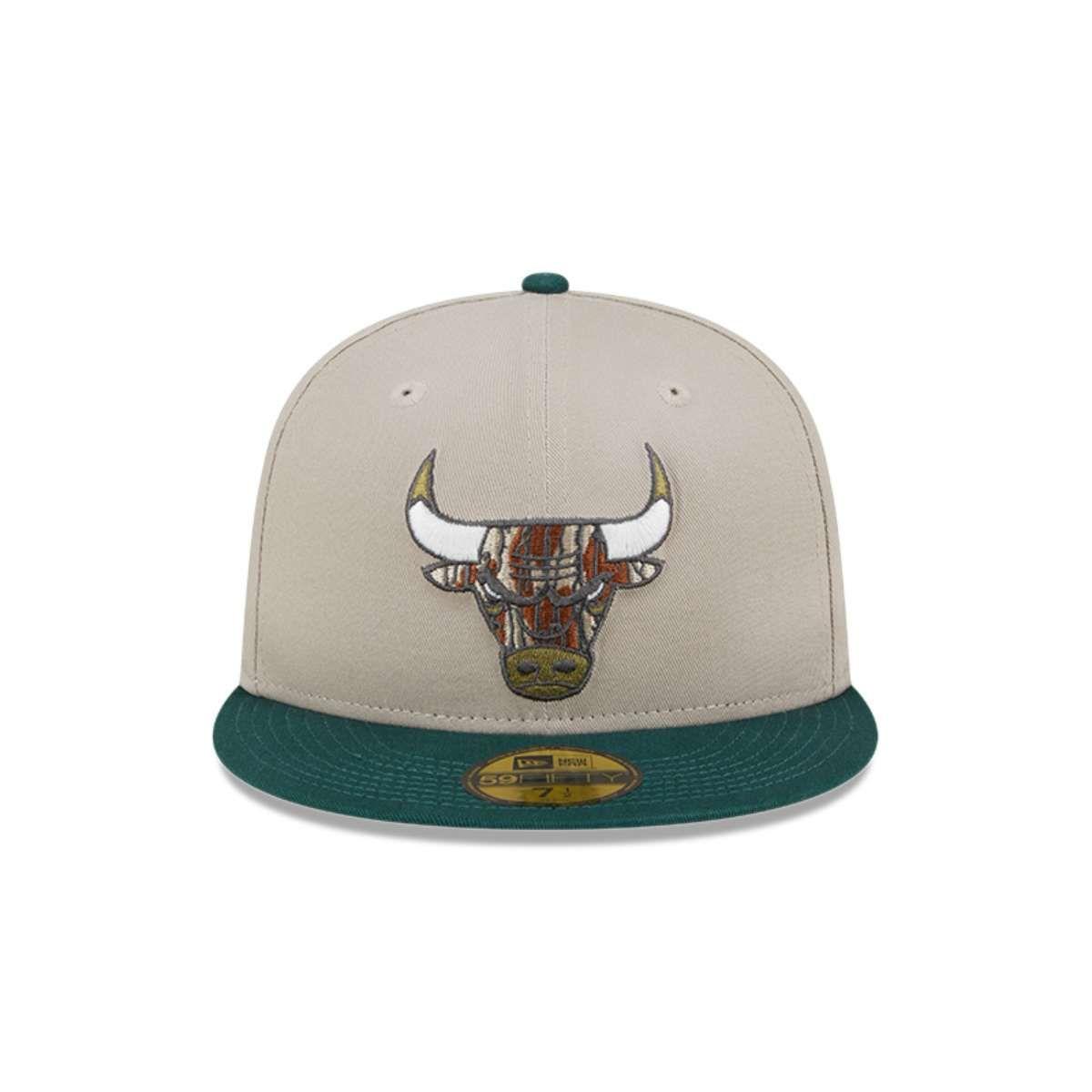 Jockey Chicago Bulls NBA 59Fifty Tree Bark Fill Grey New Era - 60553971-3