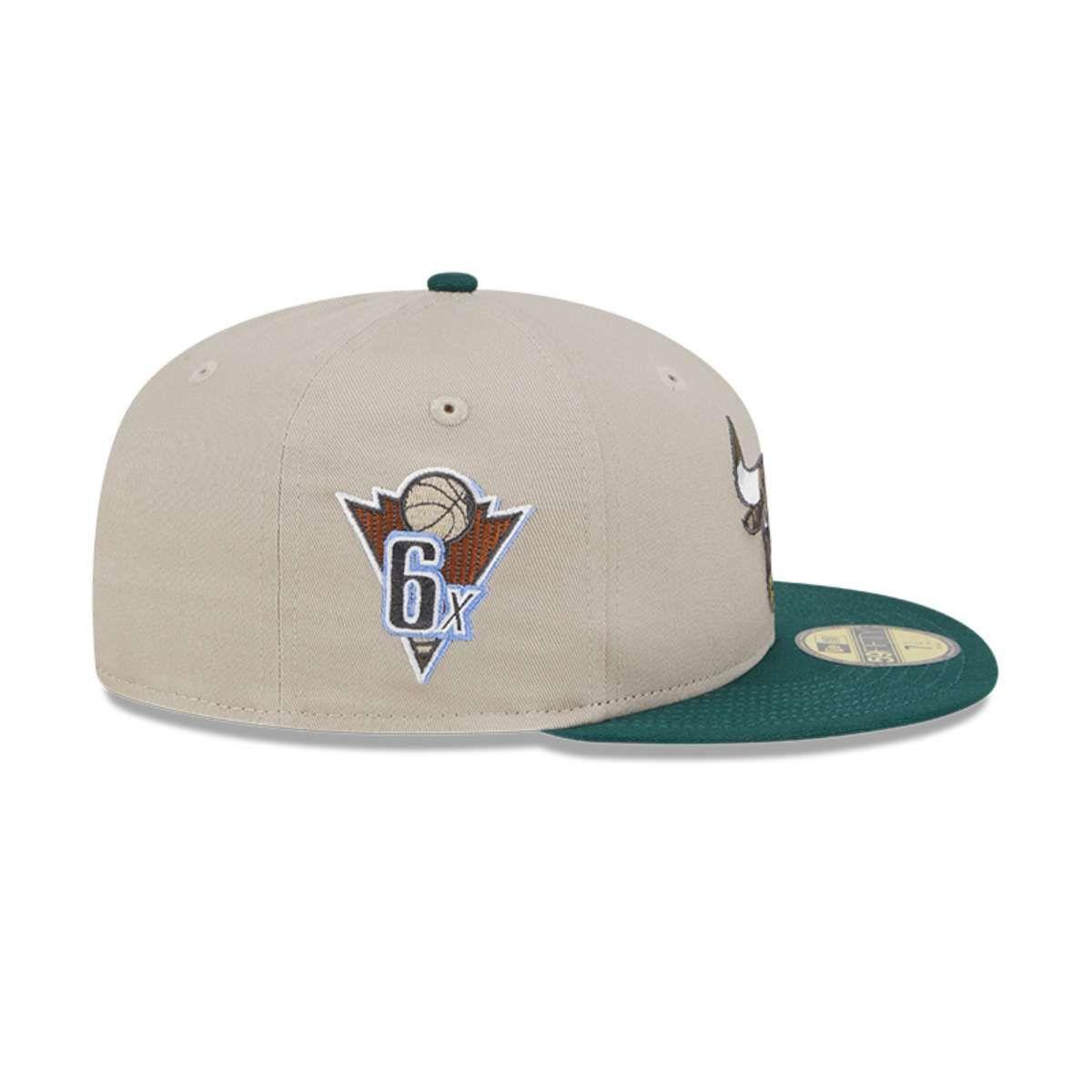 Jockey Chicago Bulls NBA 59Fifty Tree Bark Fill Grey New Era - 60553971-2