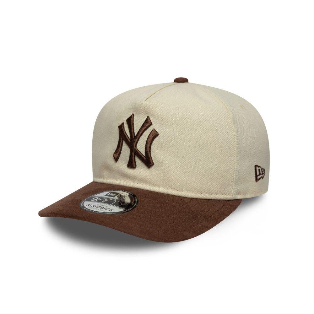 Gorra 9Fifty AF MLB New York Yankees Suede Visor Beige - 60771819-0