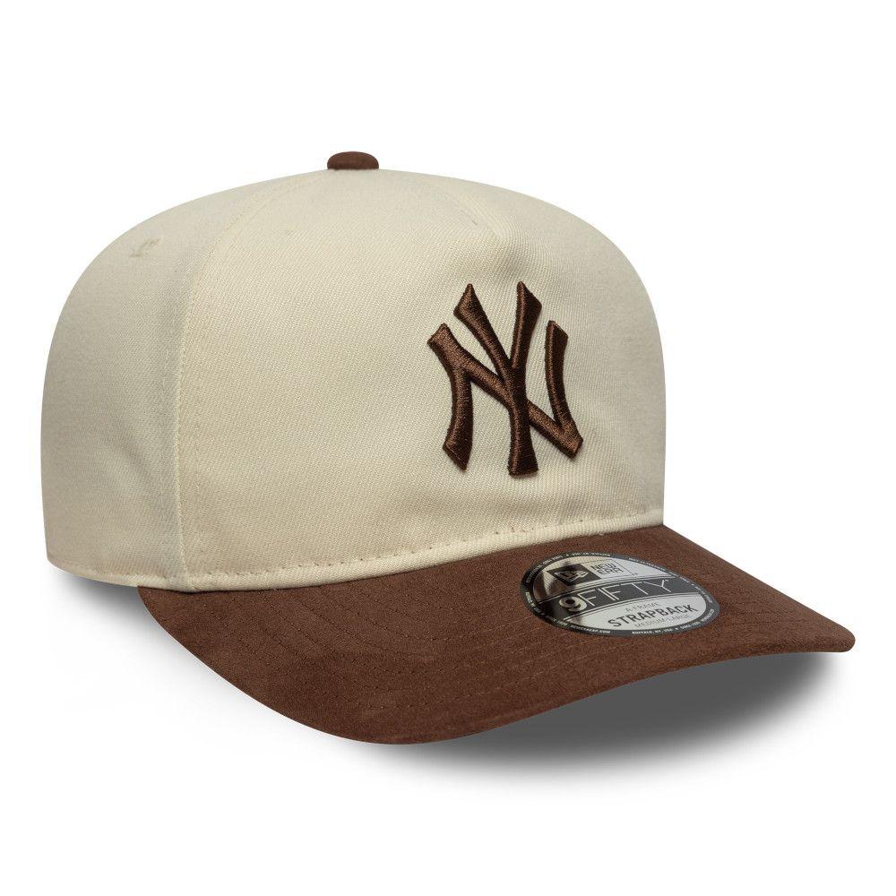 Gorra 9Fifty AF MLB New York Yankees Suede Visor Beige - 60771819-2