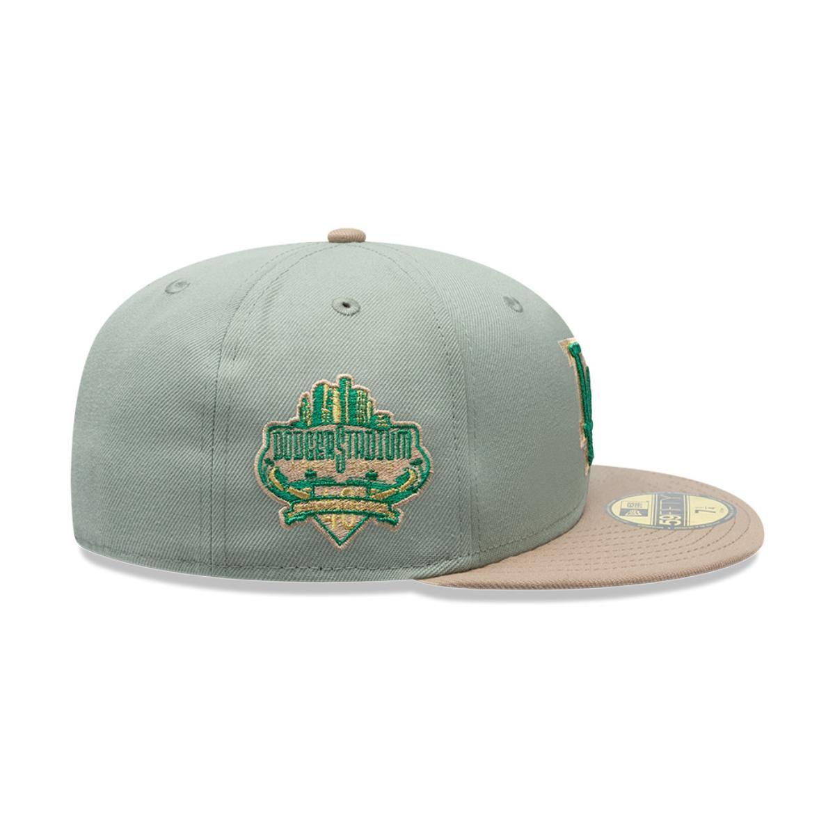 Gorra 59Fifty Los Angeles Dodgers MLB Green Camel Black - 70872547-3