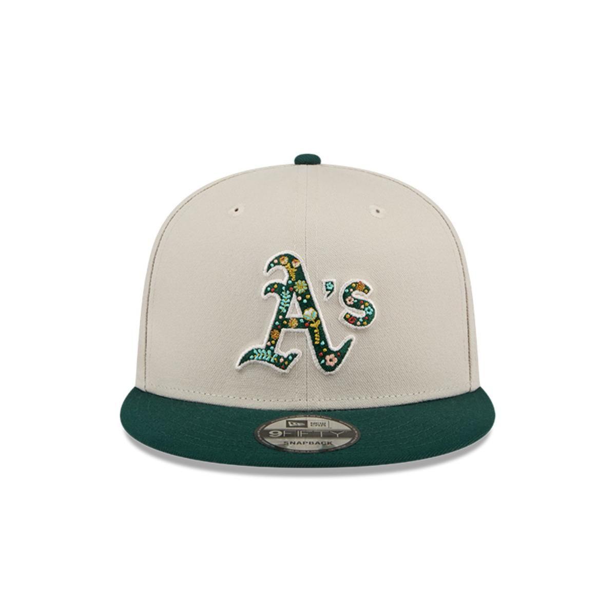 Gorro 9fifty MLB Oakland Athletics Floral Fill Light Beige - 60565644-2