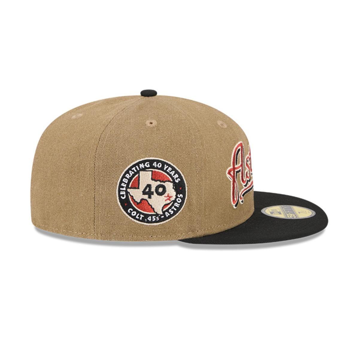 Gorro 59fifty MLB Houston Astros Canvas Crown Med Beige - 60569762-3