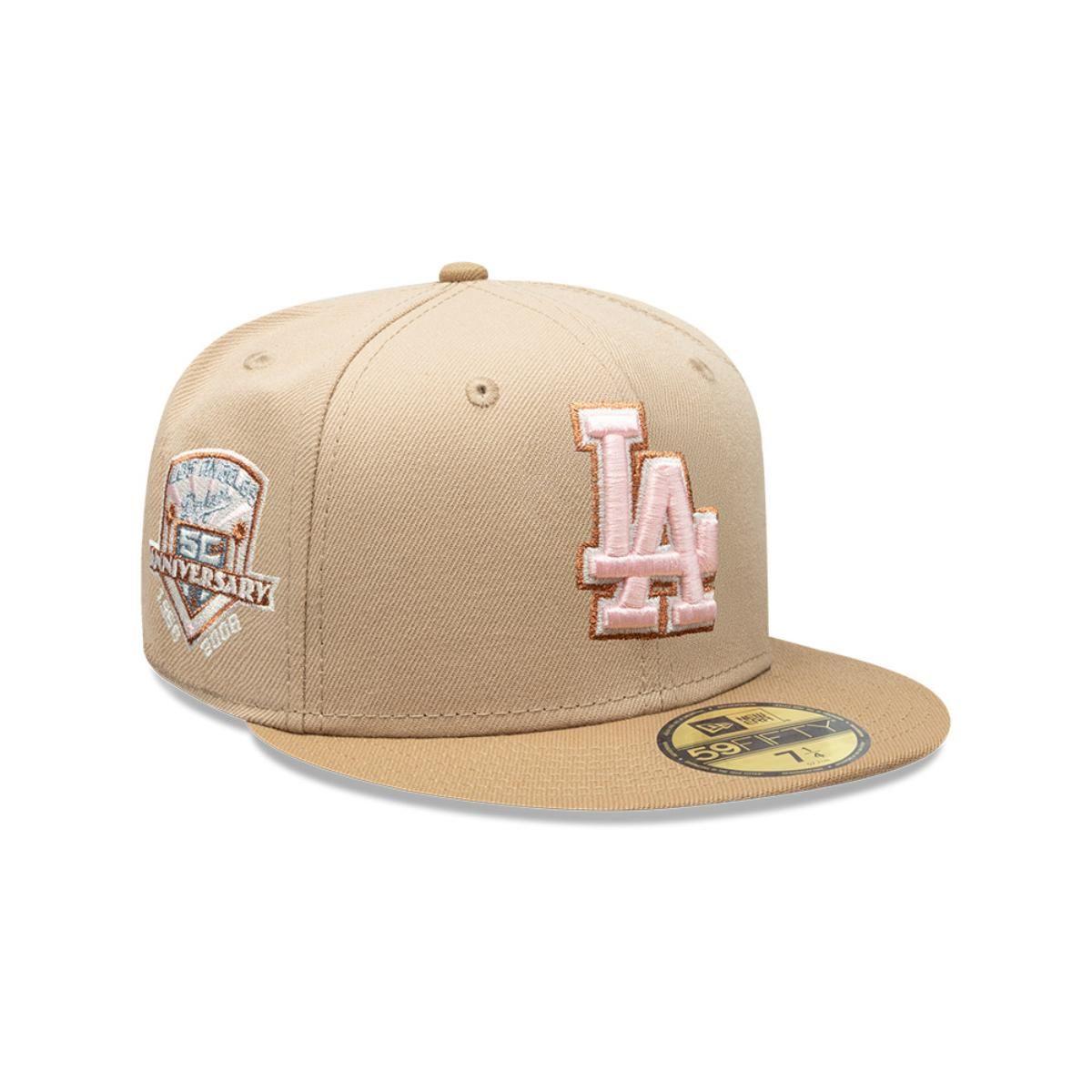 Gorra 59Fifty Los Angeles Dodgers Pink Khaki Beige - 70861676-0