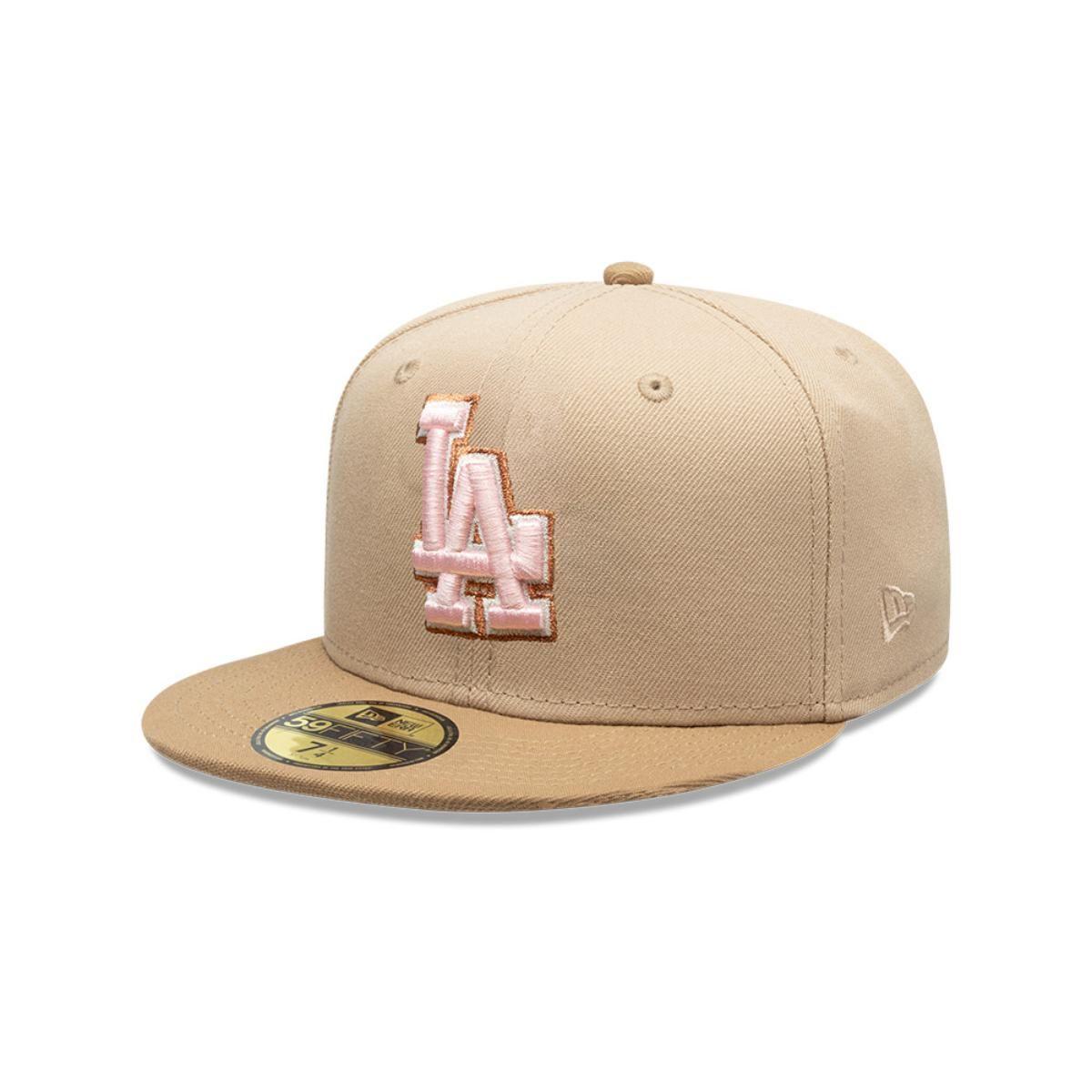 Gorra 59Fifty Los Angeles Dodgers Pink Khaki Beige - 70861676-1
