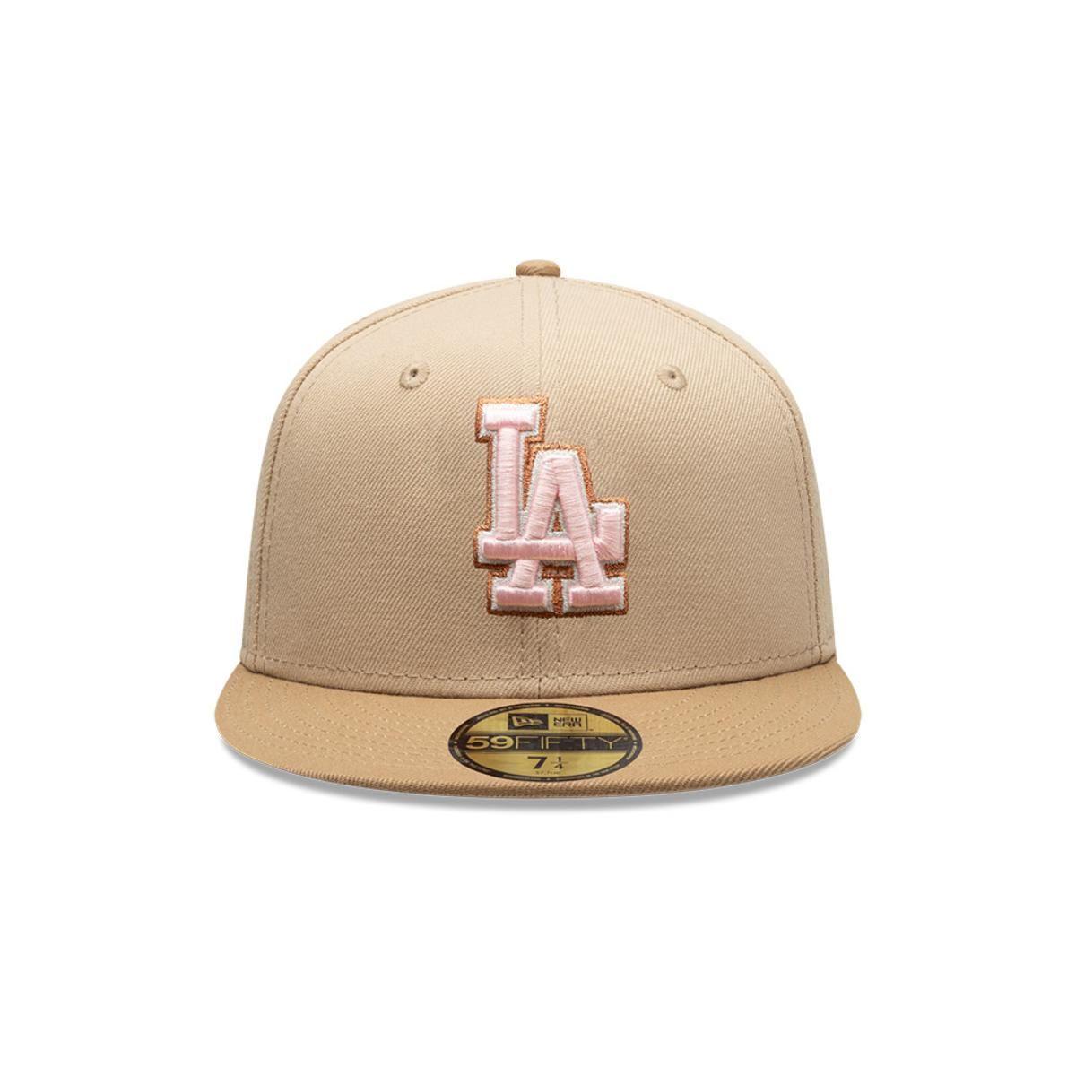 Gorra 59Fifty Los Angeles Dodgers Pink Khaki Beige - 70861676-2