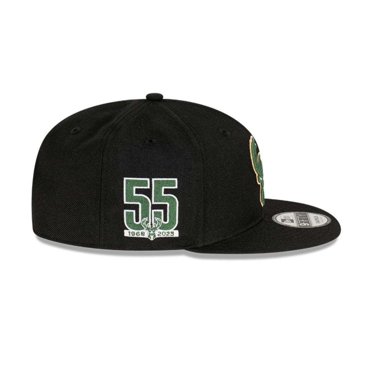 Gorra 59fifty NBA Milwaukee Bucks Side Patch Black New Era - 60416028-4