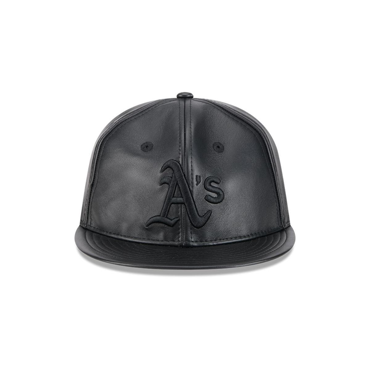 Gorra 9Fifty MLB Oakland Athletics Genuine Leather Black - 60585325-2
