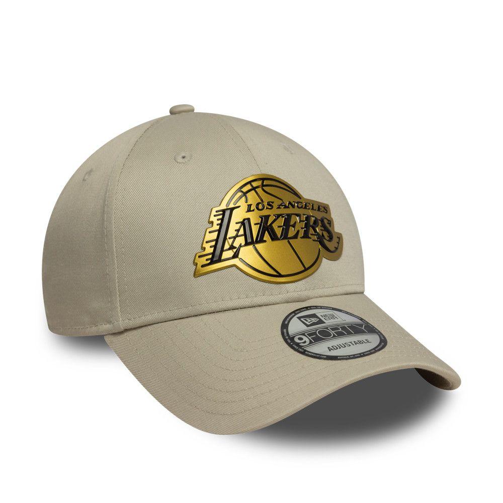 Gorra 9Forty NBA Los Angeles Lakers Metallic Beige - 60771848-2