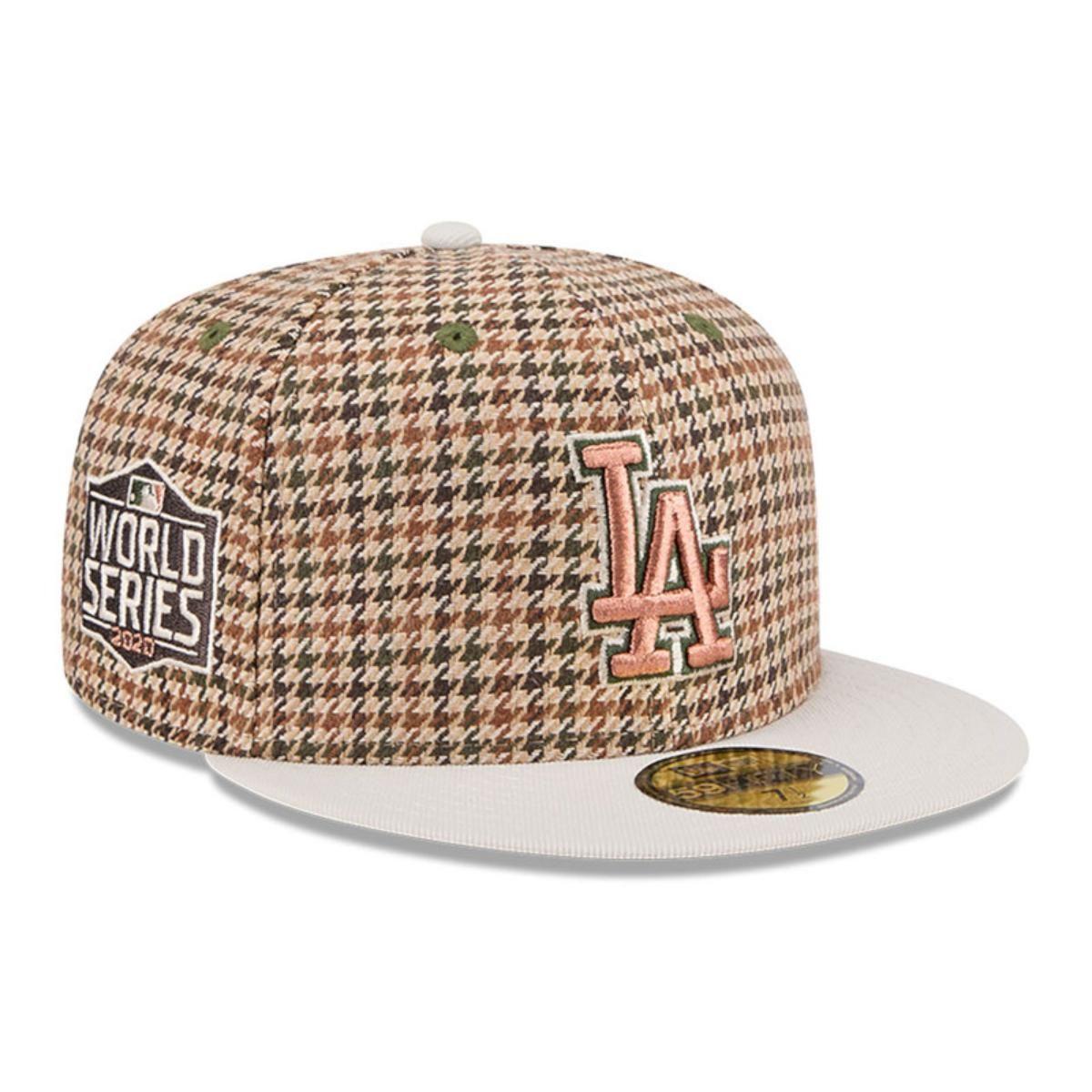 Gorra 59Fifty Los Angeles Dodgers MLB Houndstooh Open Brown - 60573414-0