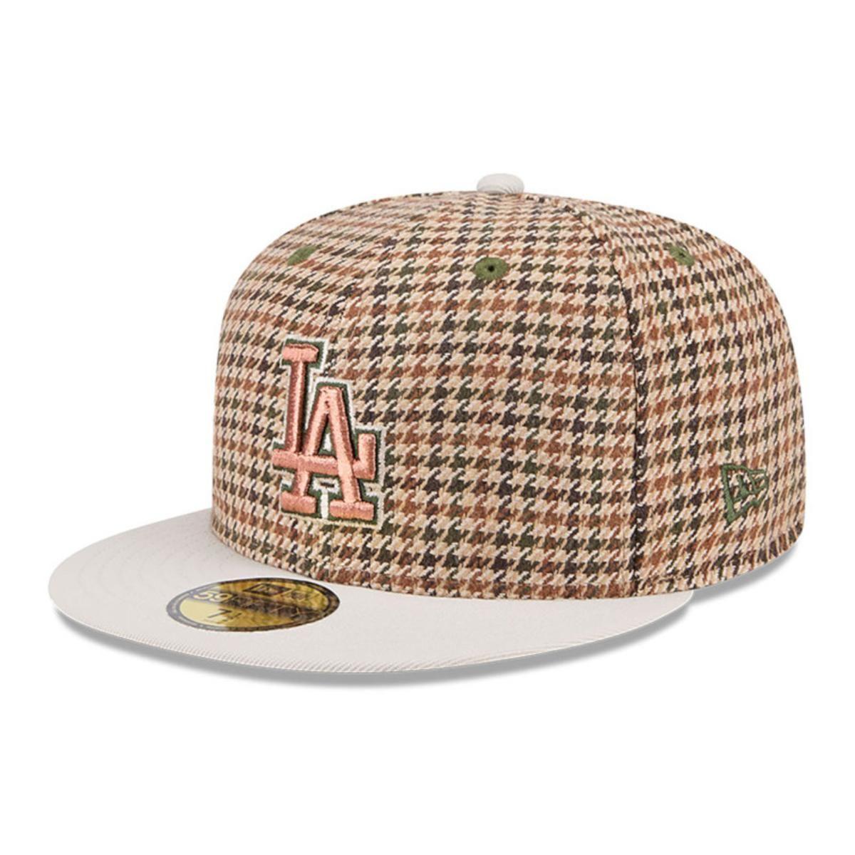 Gorra 59Fifty Los Angeles Dodgers MLB Houndstooh Open Brown - 60573414-1
