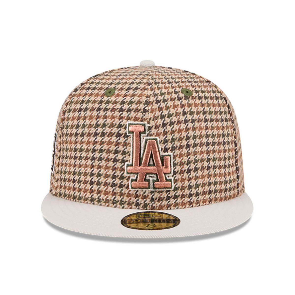 Gorra 59Fifty Los Angeles Dodgers MLB Houndstooh Open Brown - 60573414-2