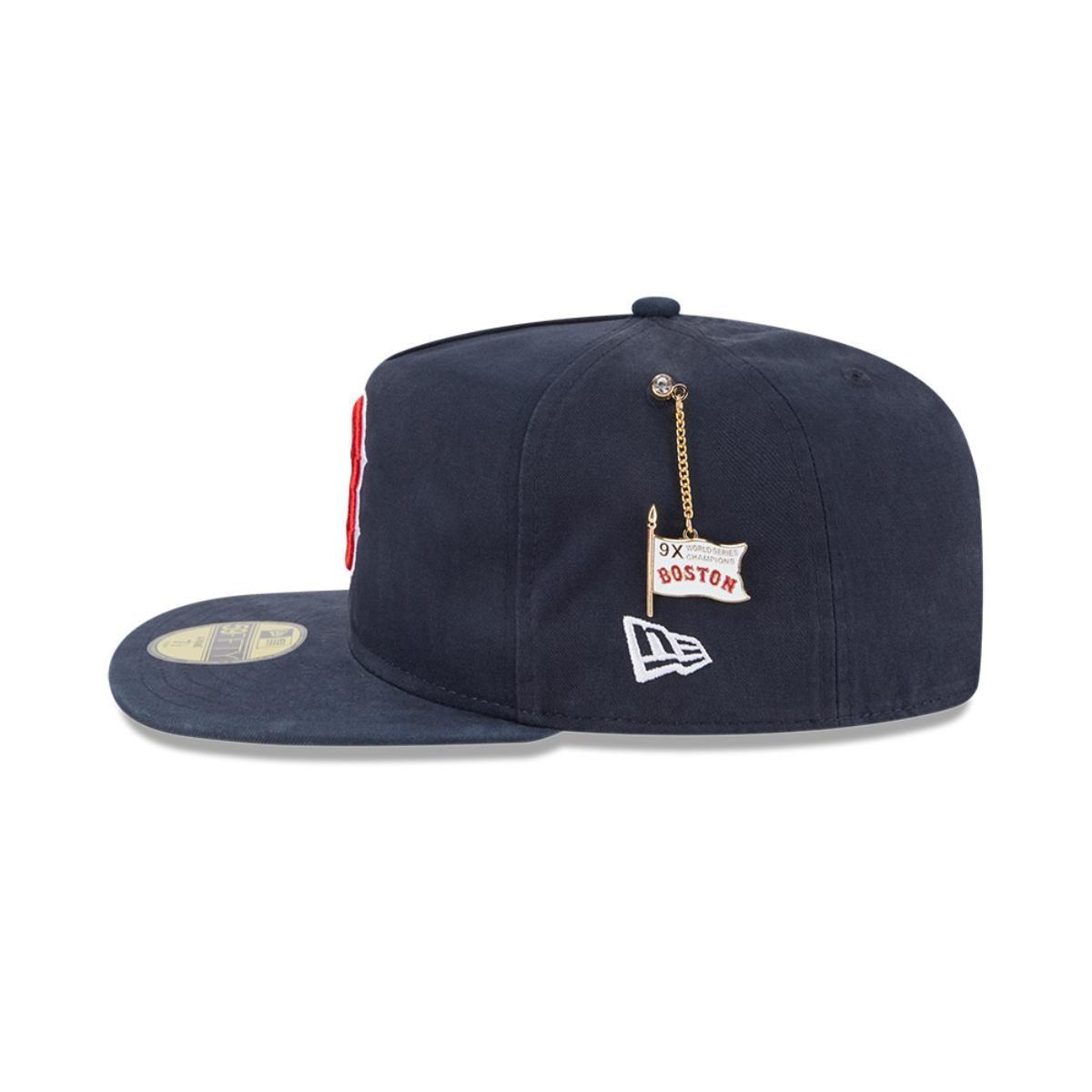 Gorra 59Fifty Boston Red Sox MLB Championshio Side Flag Navy - 60640952-3