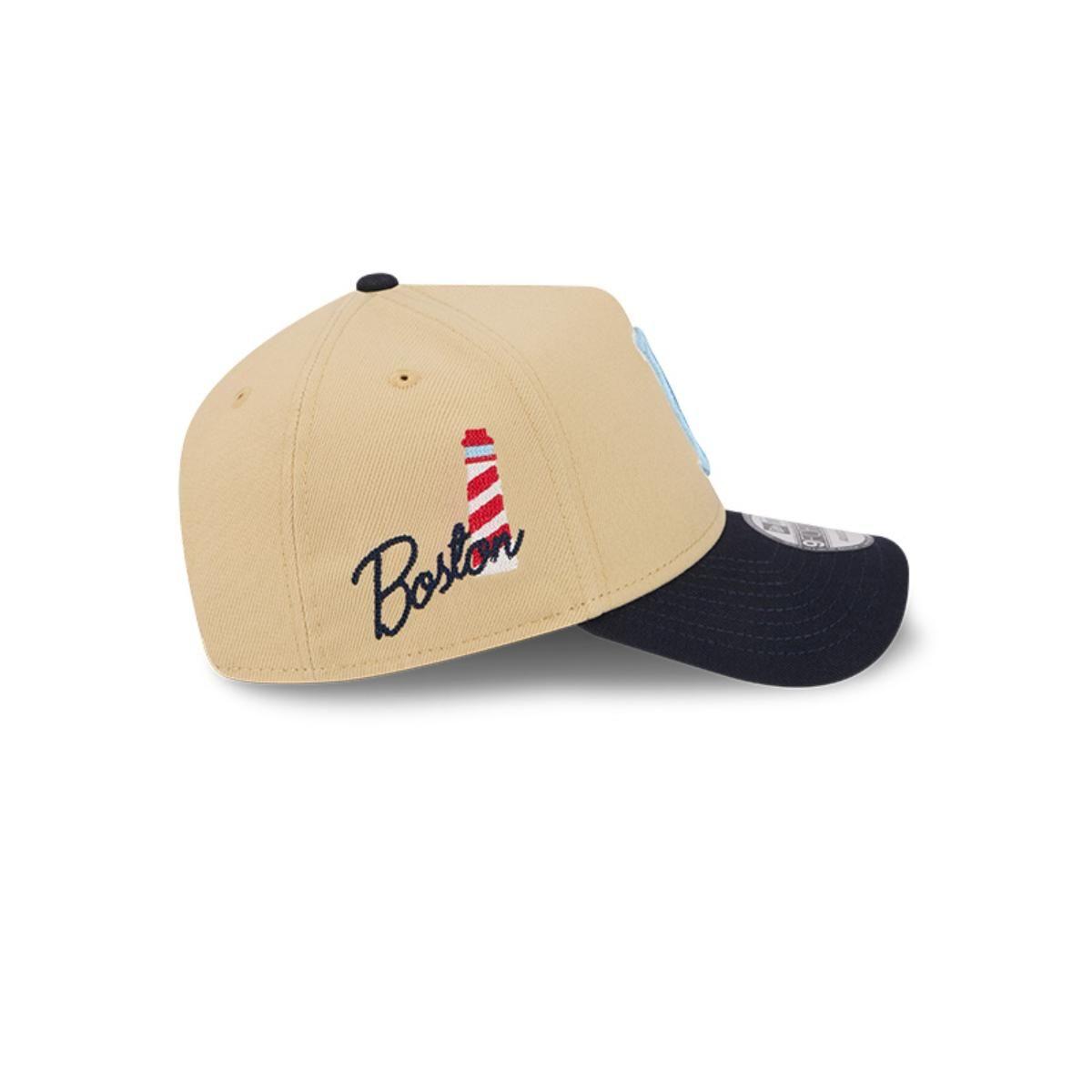 Gorro 9forty MLB Boston Red Sox City Sidepatch Light Beige-3