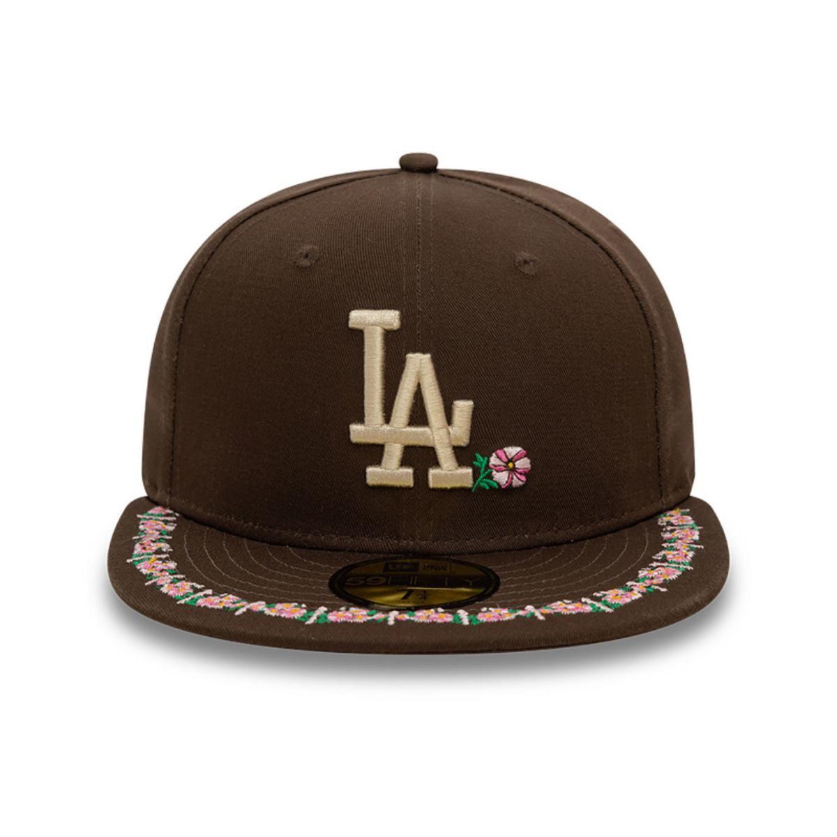 Gorra 59Fifty Los Angeles Dodgers MLB Floral Border Dark Brown - 60593305-2