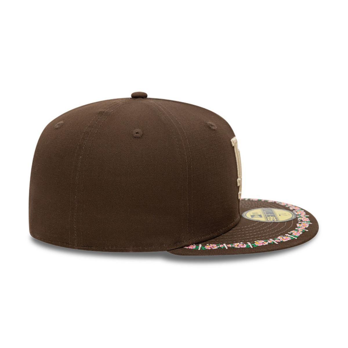 Gorra 59Fifty Los Angeles Dodgers MLB Floral Border Dark Brown - 60593305-3