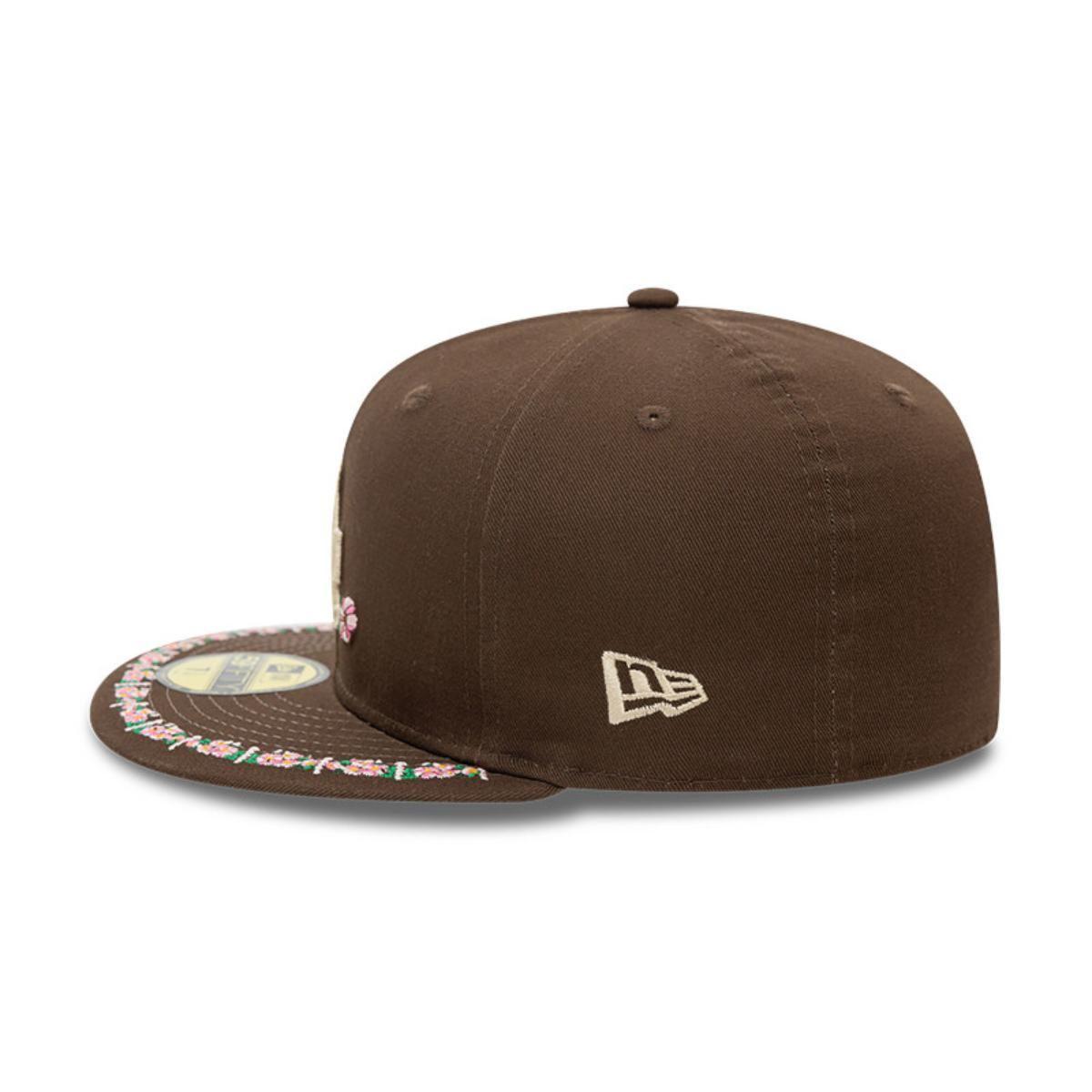 Gorra 59Fifty Los Angeles Dodgers MLB Floral Border Dark Brown - 60593305-4