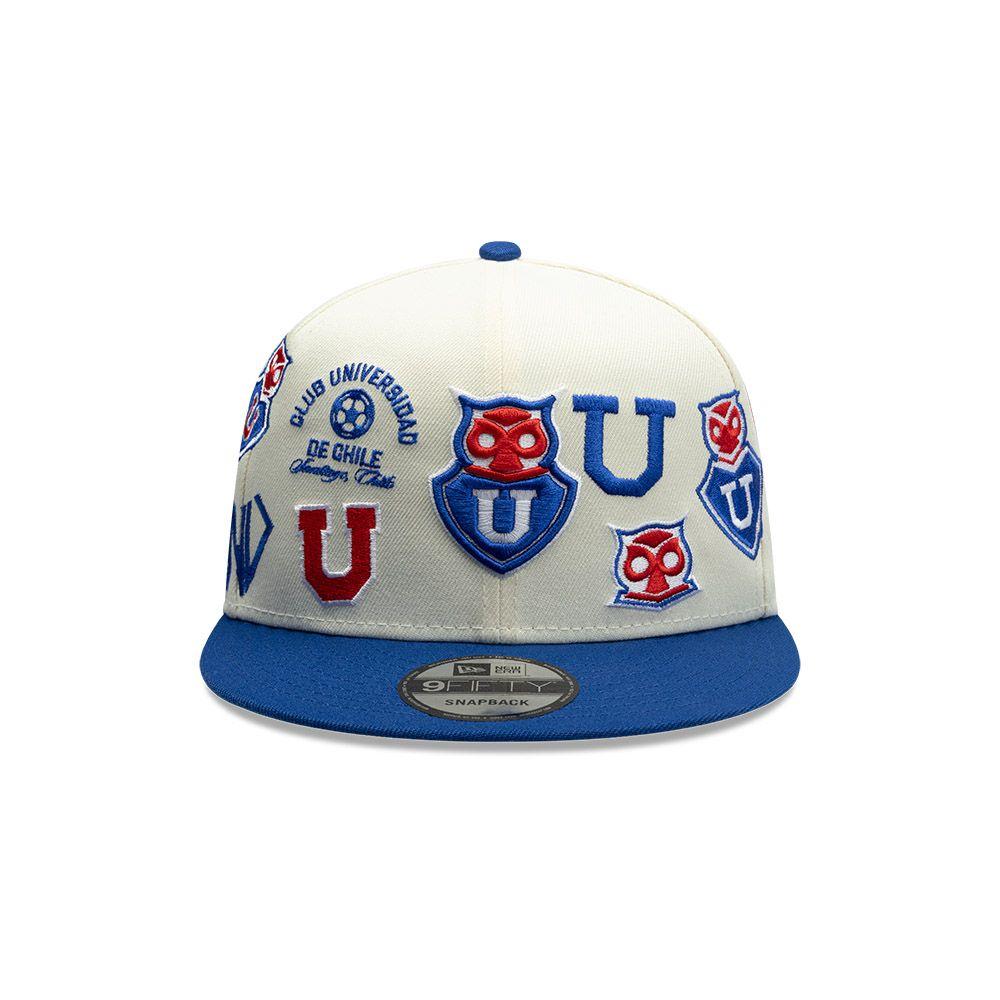Gorra New Era 9Fifty Universidad De Chile Futbol Azul Blanco-60855612-OSFM-1