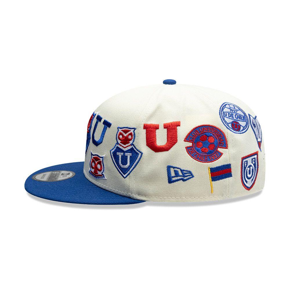 Gorra New Era 9Fifty Universidad De Chile Futbol Azul Blanco-60855612-OSFM-3