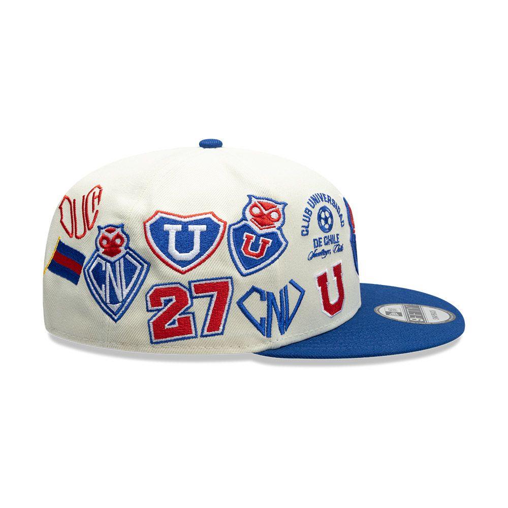 Gorra New Era 9Fifty Universidad De Chile Futbol Azul Blanco-60855612-OSFM-4