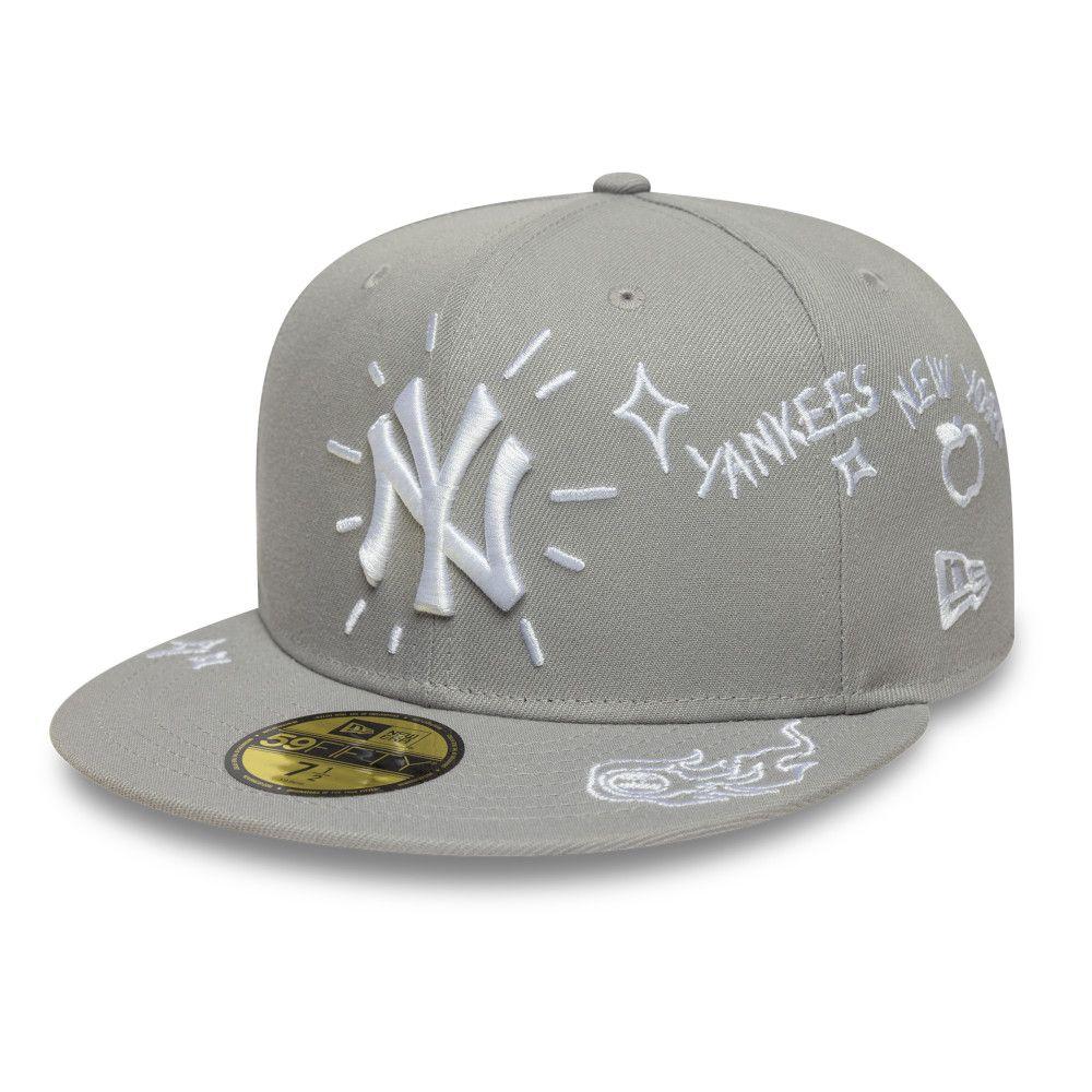 Gorra 59Fifty MLB New York Yankees Scribble Azul - 60955856-0