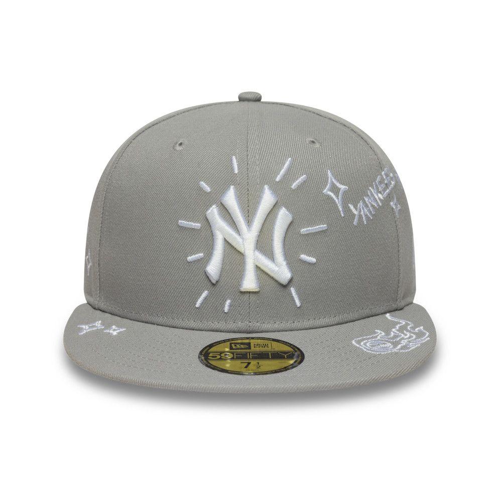 Gorra 59Fifty MLB New York Yankees Scribble Azul - 60955856-2