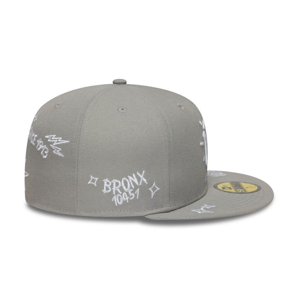 Gorra 59Fifty MLB New York Yankees Scribble Azul - 60955856-3