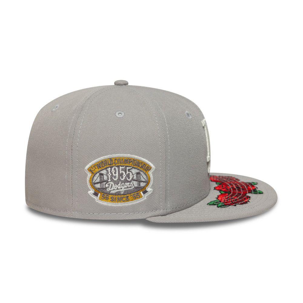 Gorra New Era 59Fifty Los Angeles Dodgers Coops Floral Gris - 60772628-3