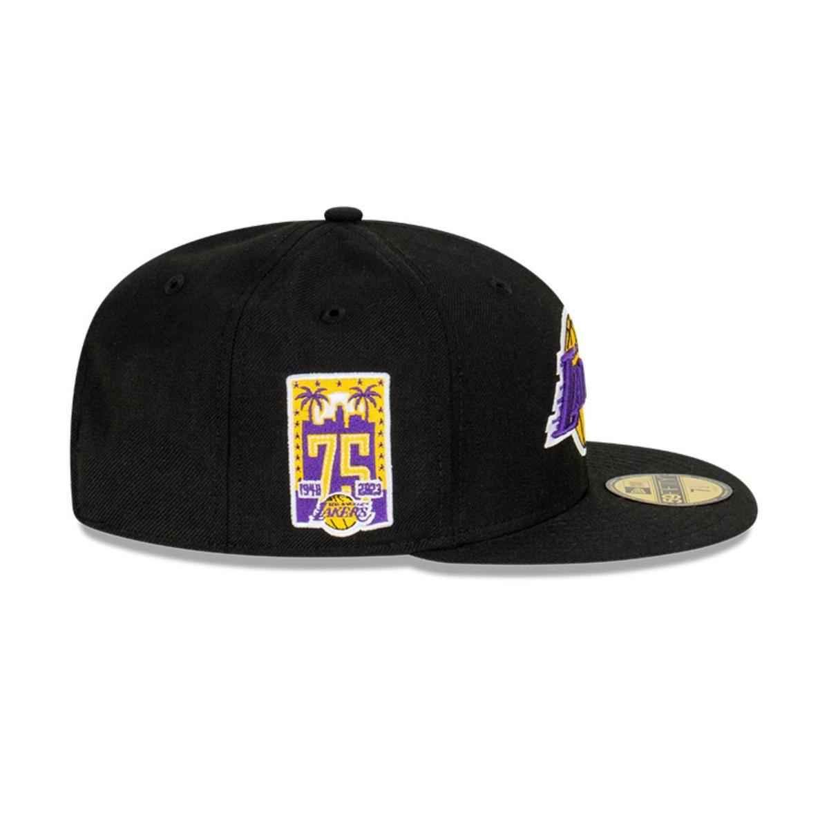 Gorra 59fifty NBA Los Angeles Lakers Side Patch Black - 60416029-3