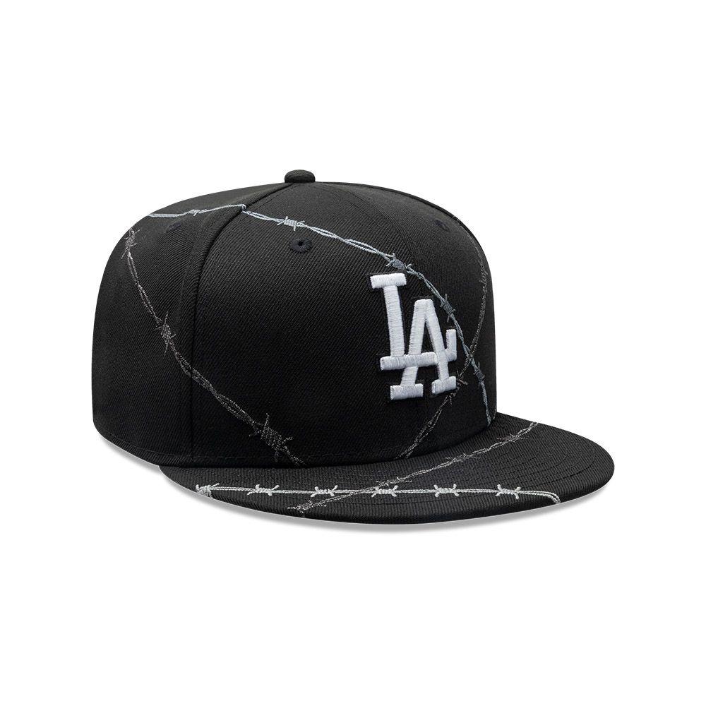 Gorra New Era 59Fifty Los Angeles Dodgers Wire Negro - 60831541-2