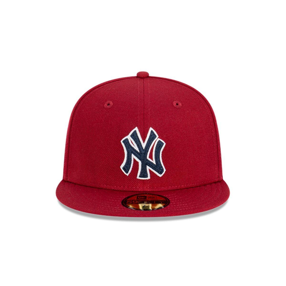 Gorra 59Fifty New York Yankees Seasonal Chain Stitch Dark Red - 60359513-2
