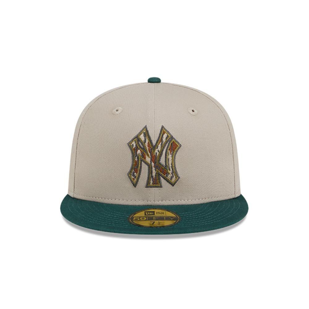 Jockey New York Yankees MLB 59Fifty Tree Bark Fill Gris - 60553964-2