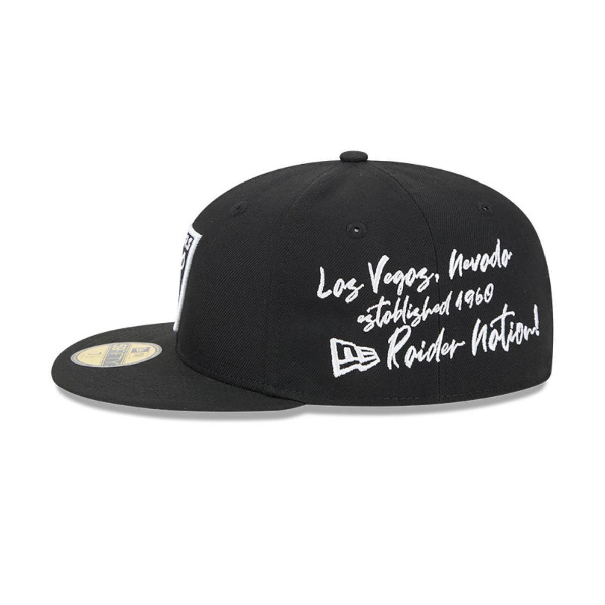 Gorra 59Fifty Las Vegas Raiders NFL Team Verbiage Black - 60573612-4