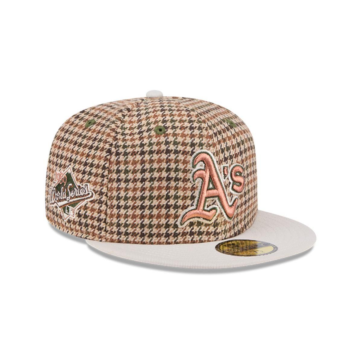 Gorra 59Fifty Oakland Athletics MLB Houndstooh Open Brown - 60573408-0