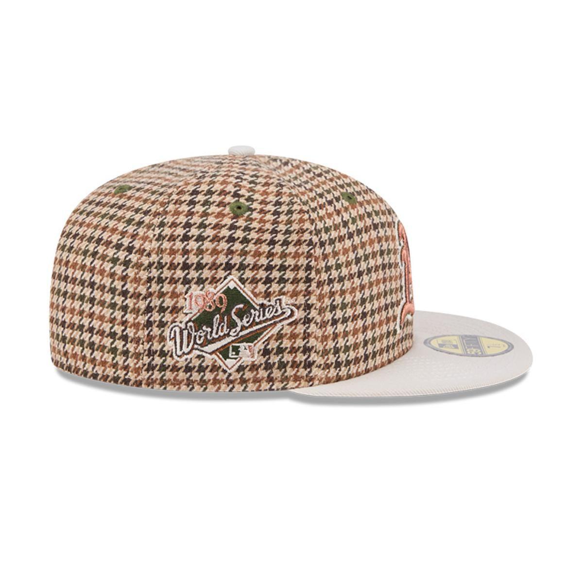 Gorra 59Fifty Oakland Athletics MLB Houndstooh Open Brown - 60573408-3