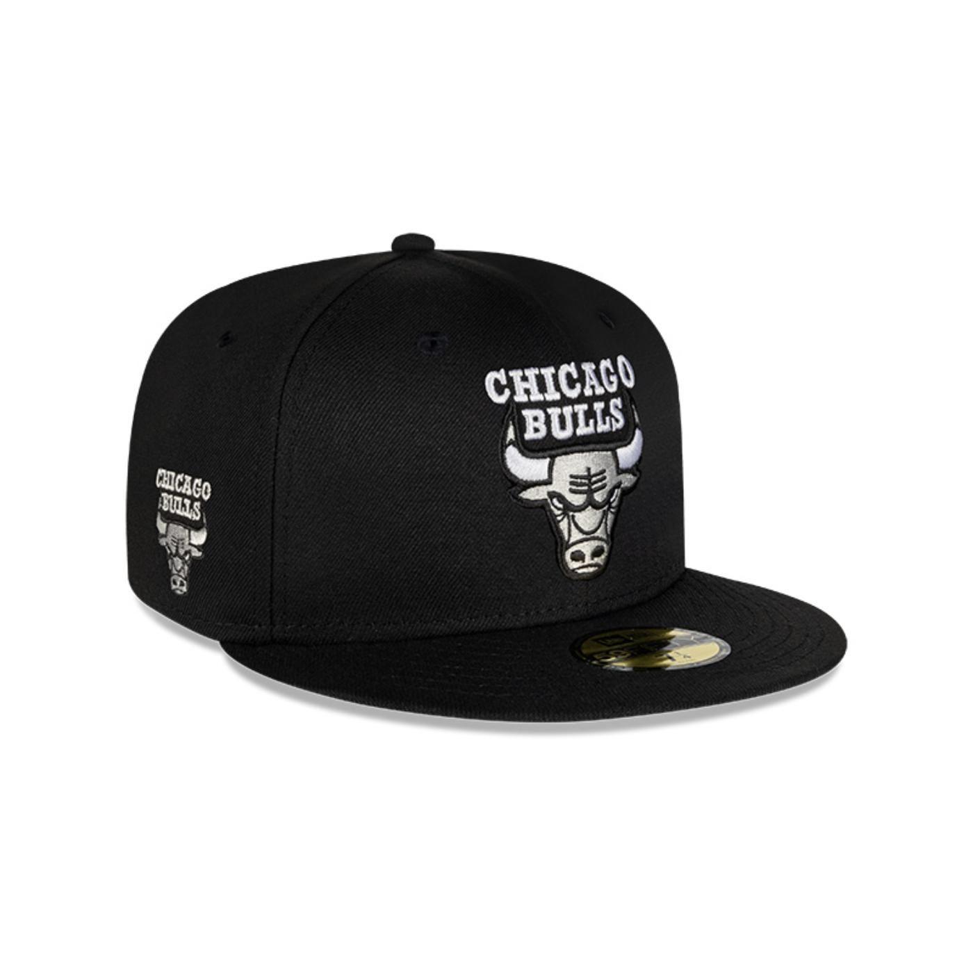 Gorro 59Fifty NBA Chicago Bulls Soul Black and Silver Black - 70778489-0
