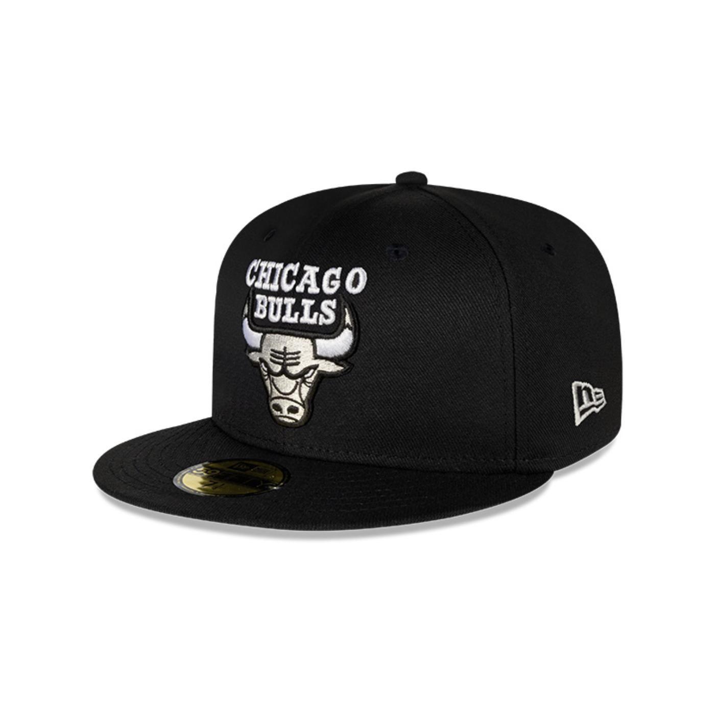 Gorro 59Fifty NBA Chicago Bulls Soul Black and Silver Black - 70778489-1