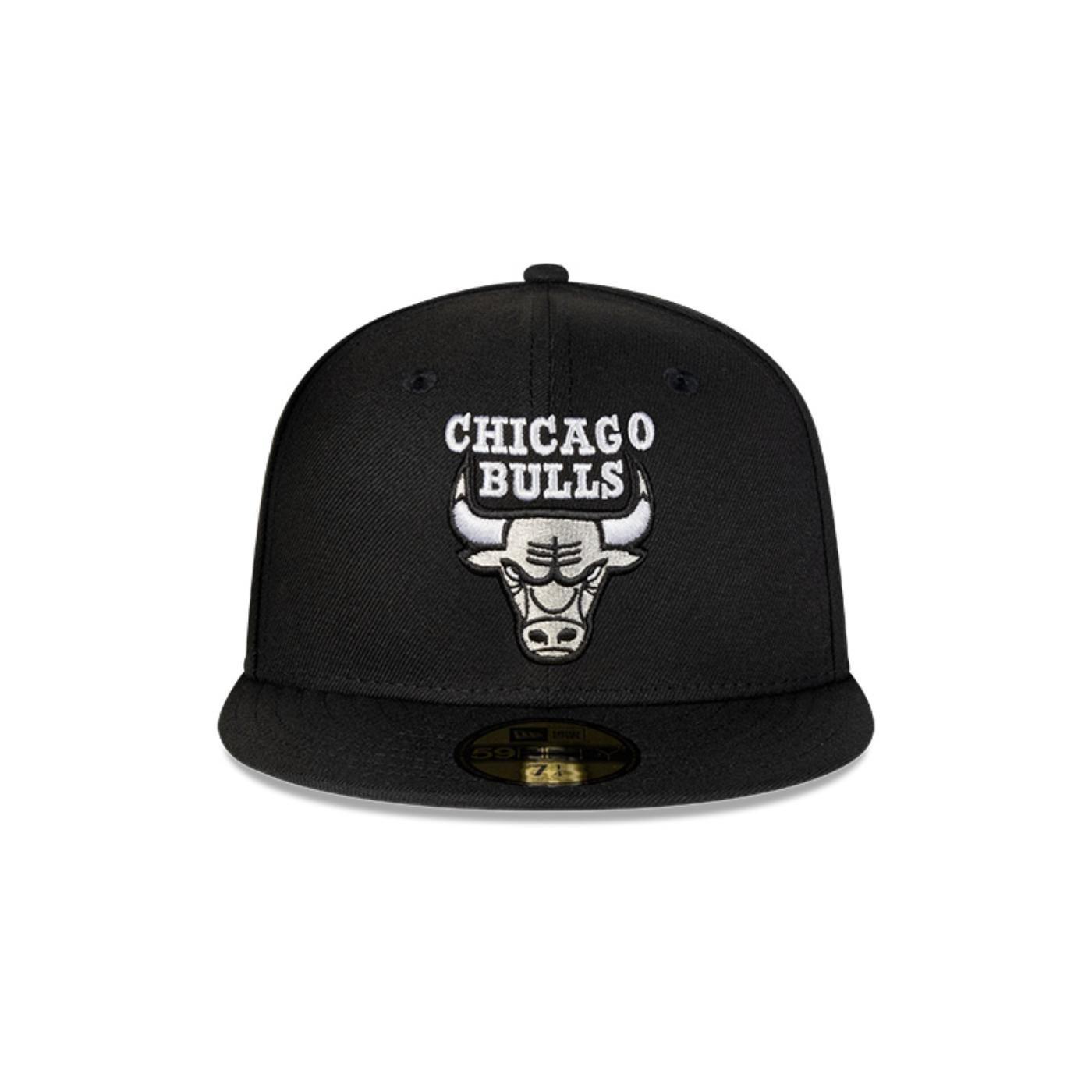 Gorro 59Fifty NBA Chicago Bulls Soul Black and Silver Black - 70778489-2