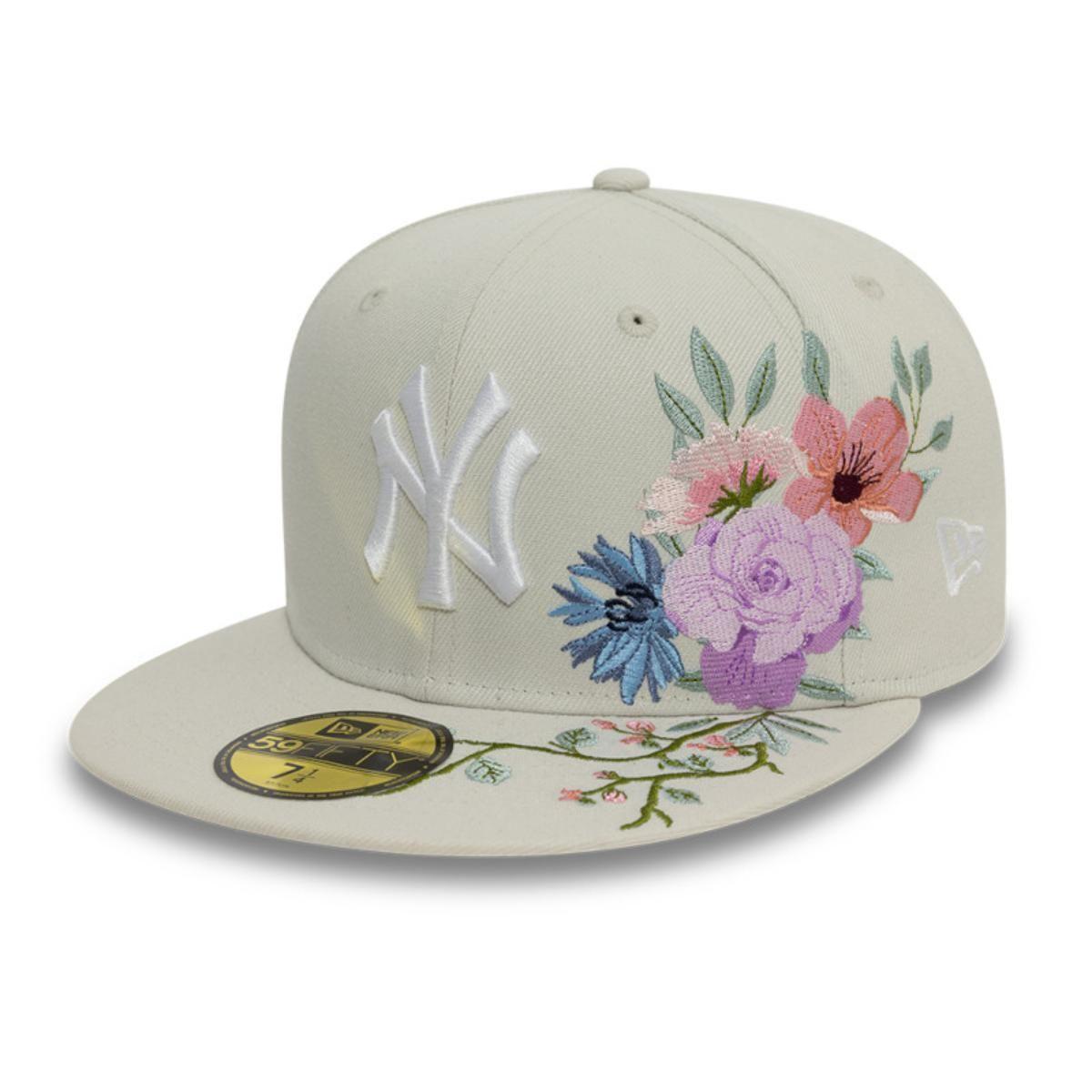Gorra 59Fifty New York Yankees MLB Floral Light Beige - 60577638-0