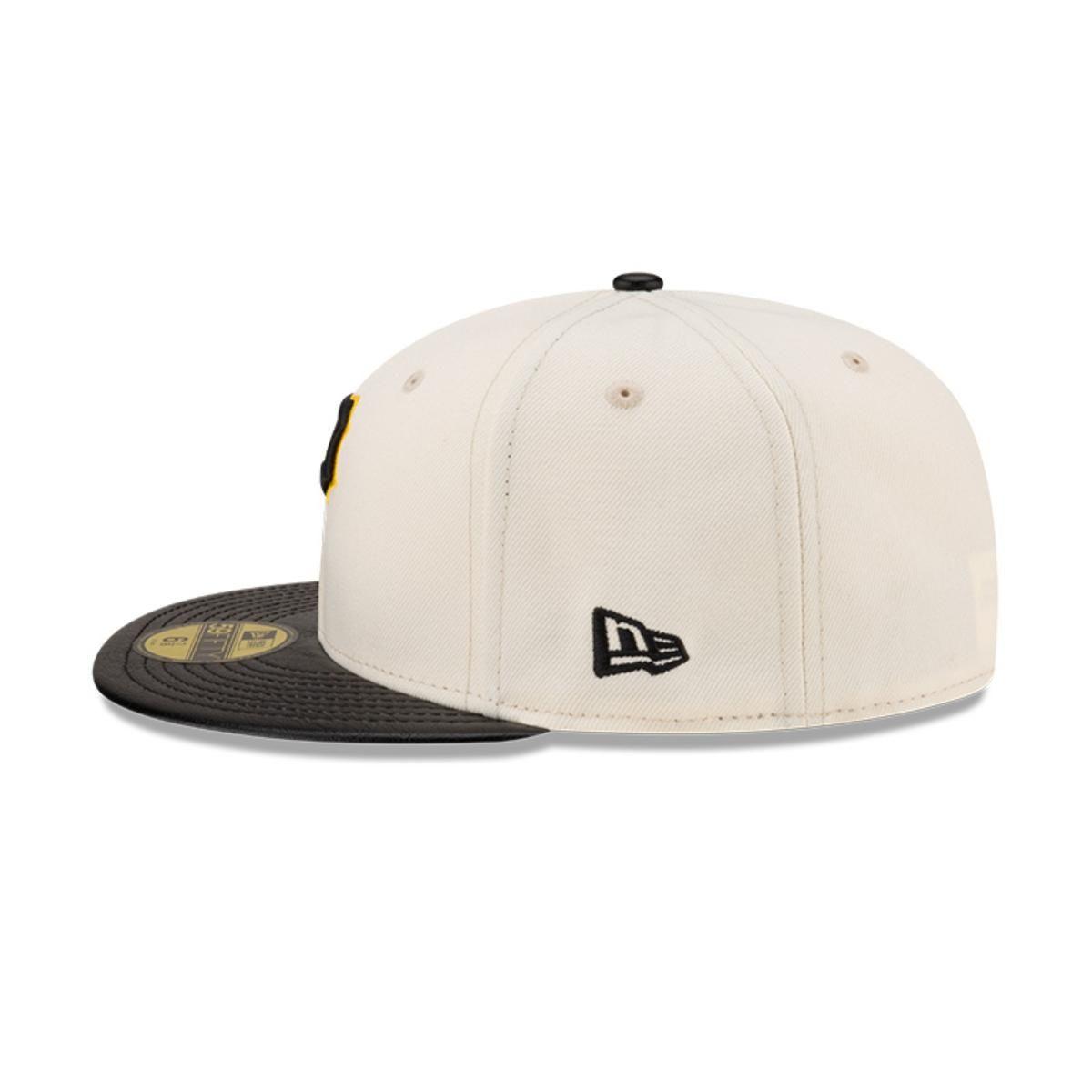 Gorro 59fifty MLB Pittsburgh Pirates Leather Visor White - 60498041-3