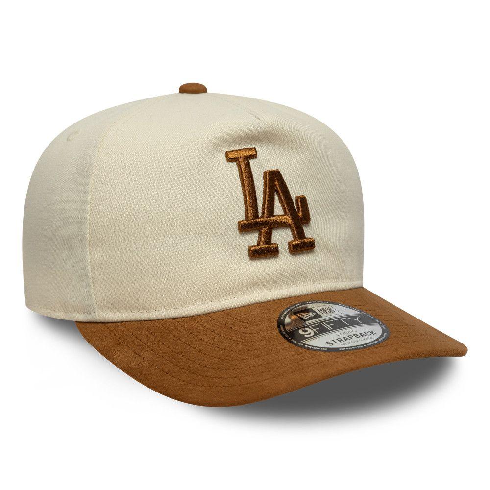 Gorra 9Fifty AF MLB Los Angeles Dodgers Suede Visor Beige - 60771821-2