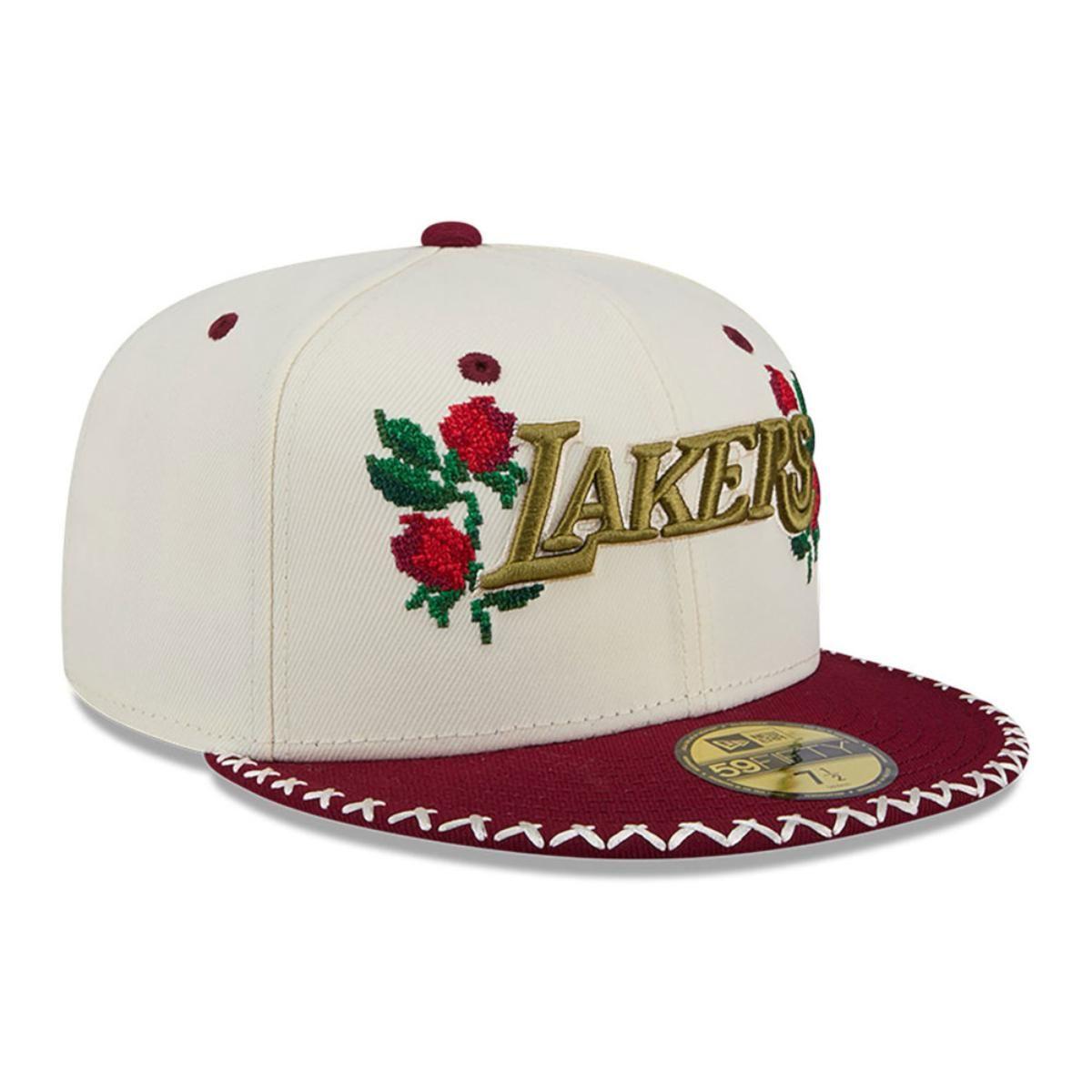 Gorra 59Fifty  NBA Los Angeles Lakers Novelty Stitch White - 60645873-1