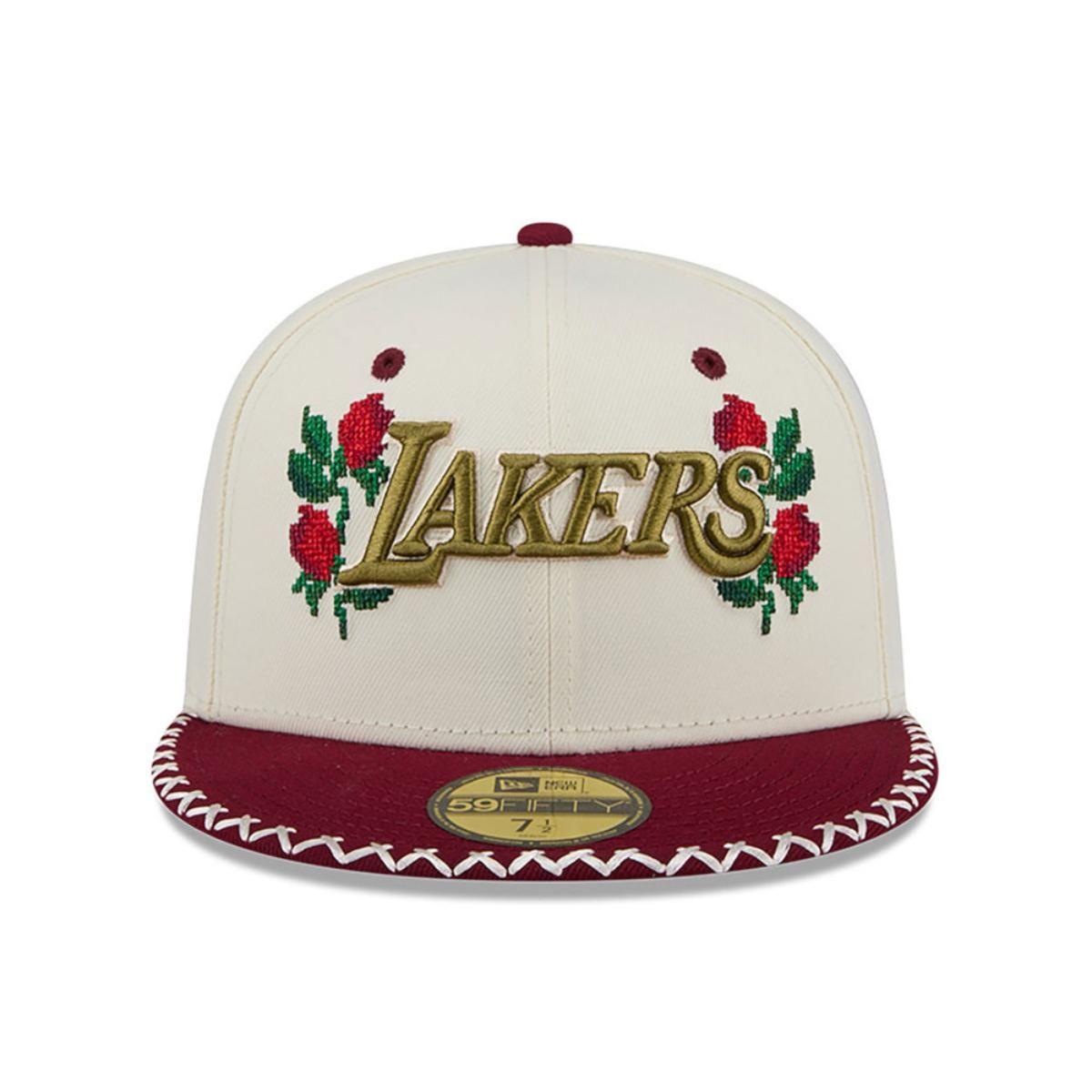 Gorra 59Fifty  NBA Los Angeles Lakers Novelty Stitch White - 60645873-2