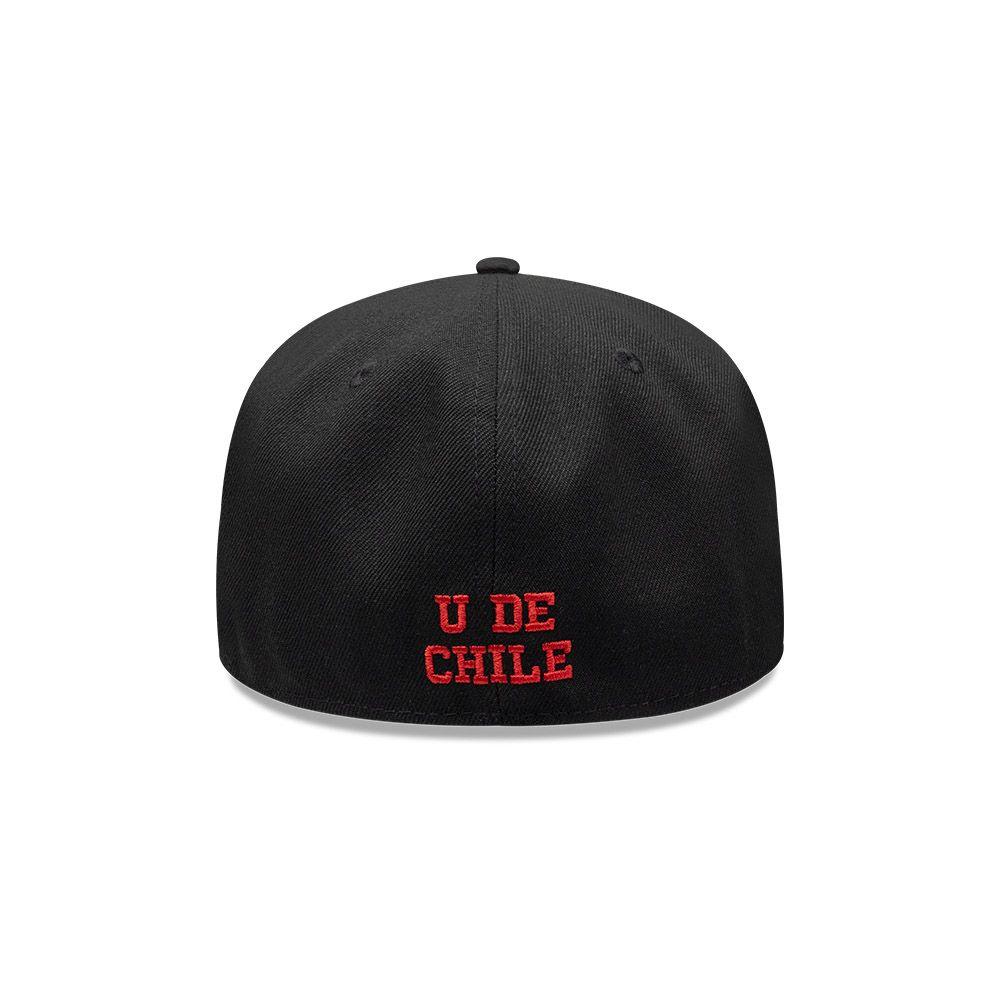 Gorra New Era 59Fifty Universidad De Chile Futbol Negro-60855385-738-3