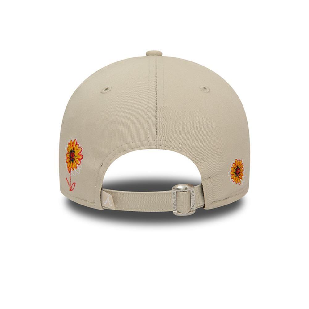 Gorra Atlanta Braves MLB 9Forty Flower Graphic Light Beige New Era-3